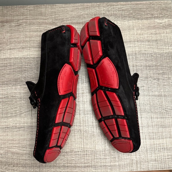 Men's Salvatore Ferragamo Parigi Pop Suede Driving Loafers (GREAT CONDITION!) - Picture 4 of 6